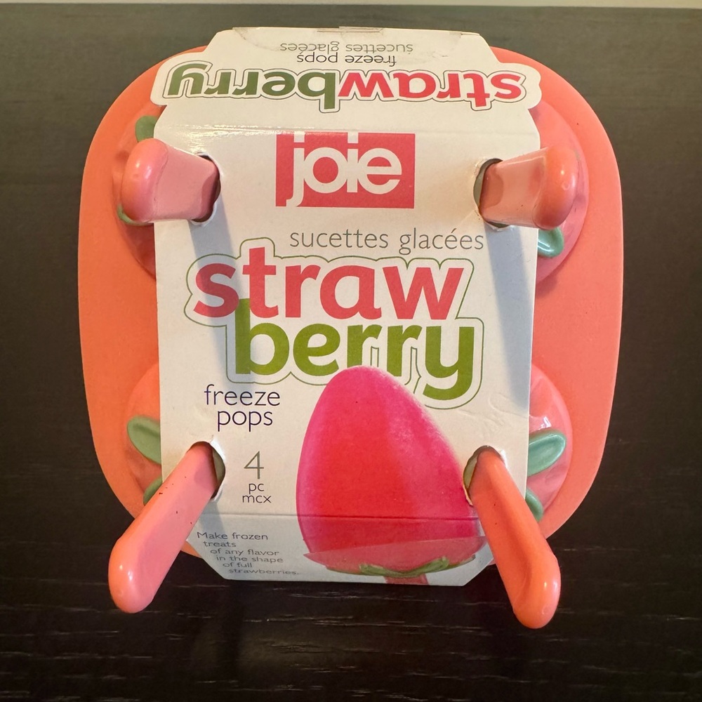 🍓 Joie 4pc Strawberry Freeze Pops 🍓